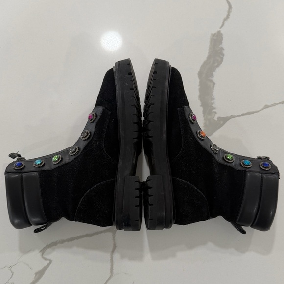 Kurt Geiger colored jewel Bobby suede boots - Picture 9 of 9